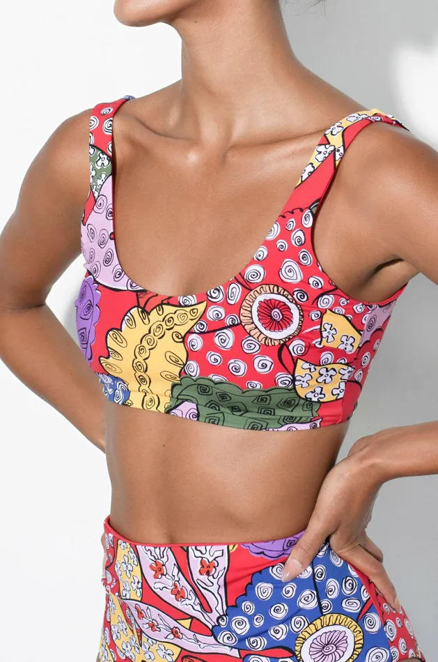 Shop Bikini Tops Mara Hoffman Lira Bikini Top Red Shop Bikini Tops Mara Hoffman Lira Bikini Top Red