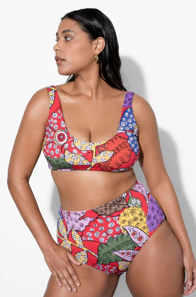 Shop Bikini Tops Mara Hoffman Lira Bikini Top Red Shop Bikini Tops Mara Hoffman Lira Bikini Top Red
