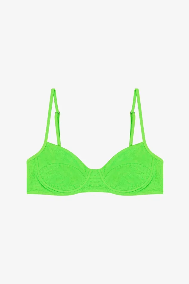 Shop Bikini Tops Mara Hoffman Lua Bikini Top Green