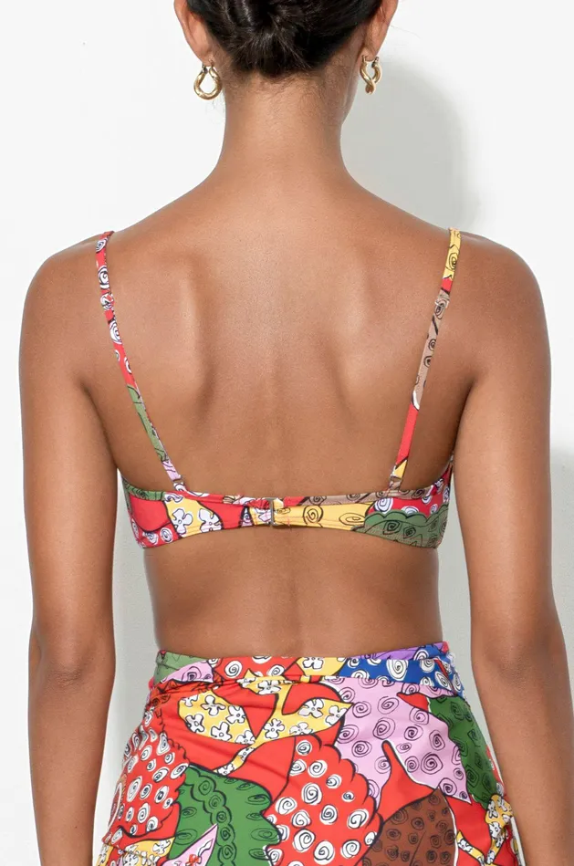 Shop Bikini Tops Mara Hoffman Lua Bikini Top Red Shop Bikini Tops Mara Hoffman Lua Bikini Top Red