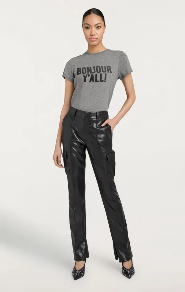 Shop Bonjour Y039all Tee Heather Greyblack Cinq Sept Tees