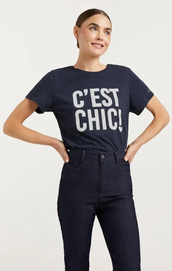 Shop C039est Chic Tee Navywhite Cinq Sept Tees