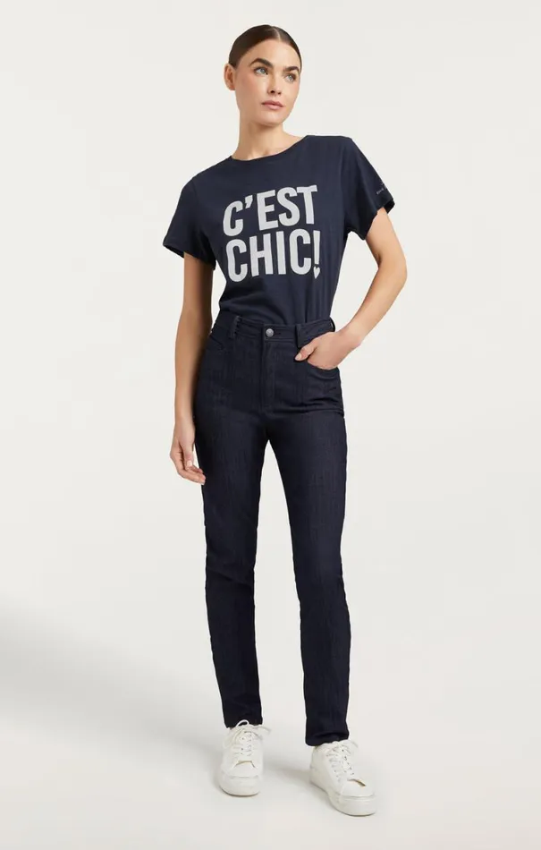 Shop C039est Chic Tee Navywhite Cinq Sept Tees