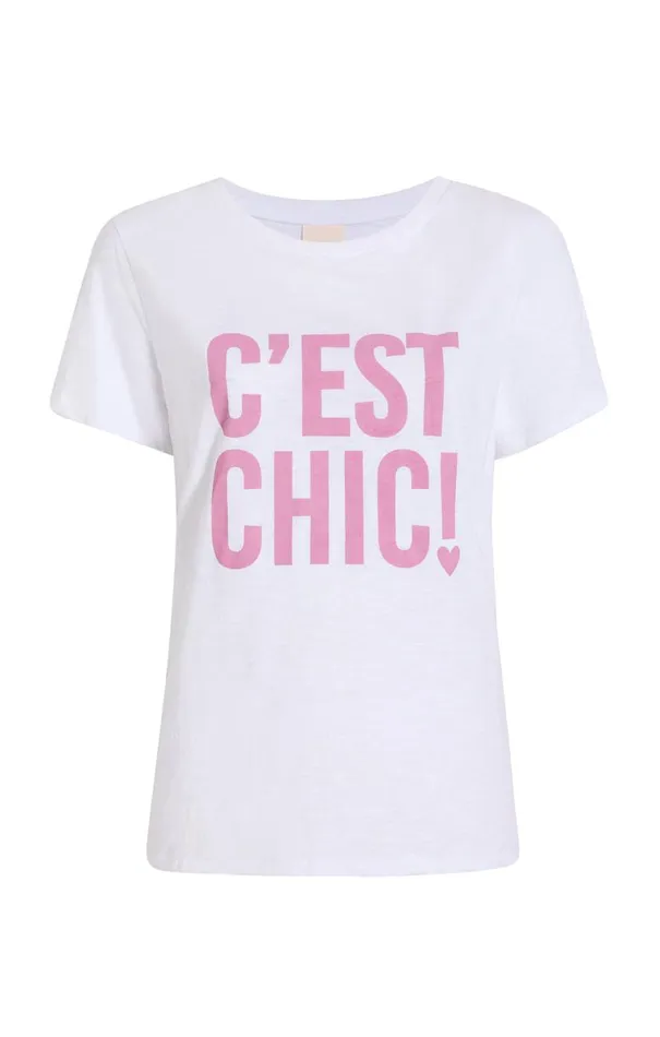 Shop Cest Chic Tee Whiteprimrose Cinq Sept Tees