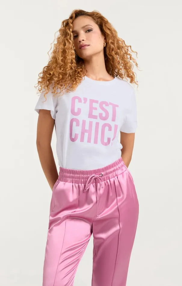 Shop Cest Chic Tee Whiteprimrose Cinq Sept Tees