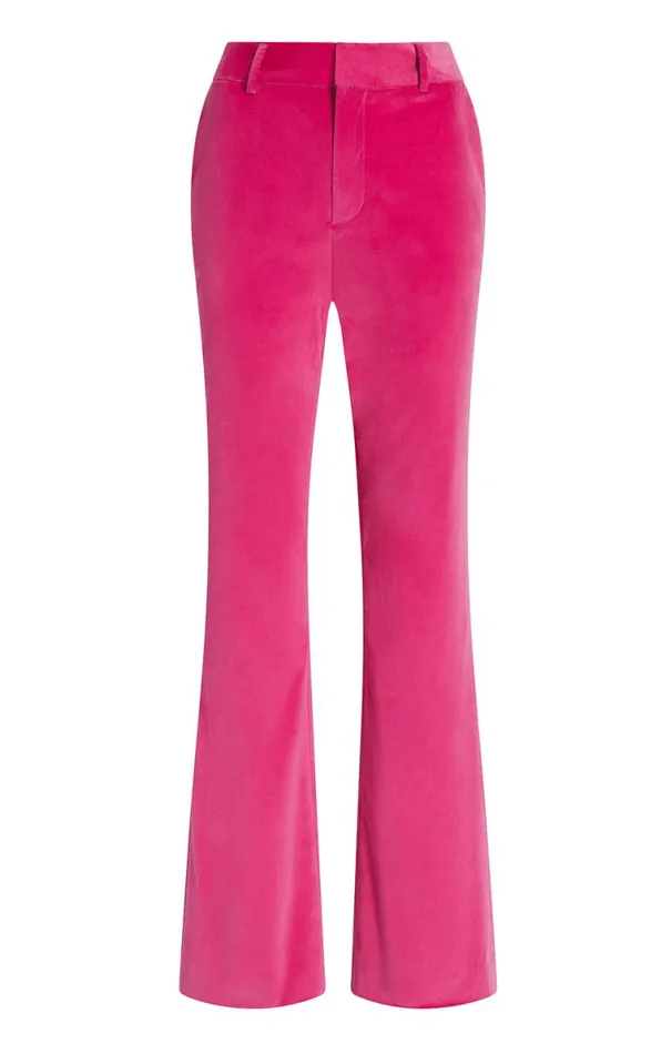 Shop Chenille Velvet Kerry Pant Pink Dahlia Cinq Sept Pants