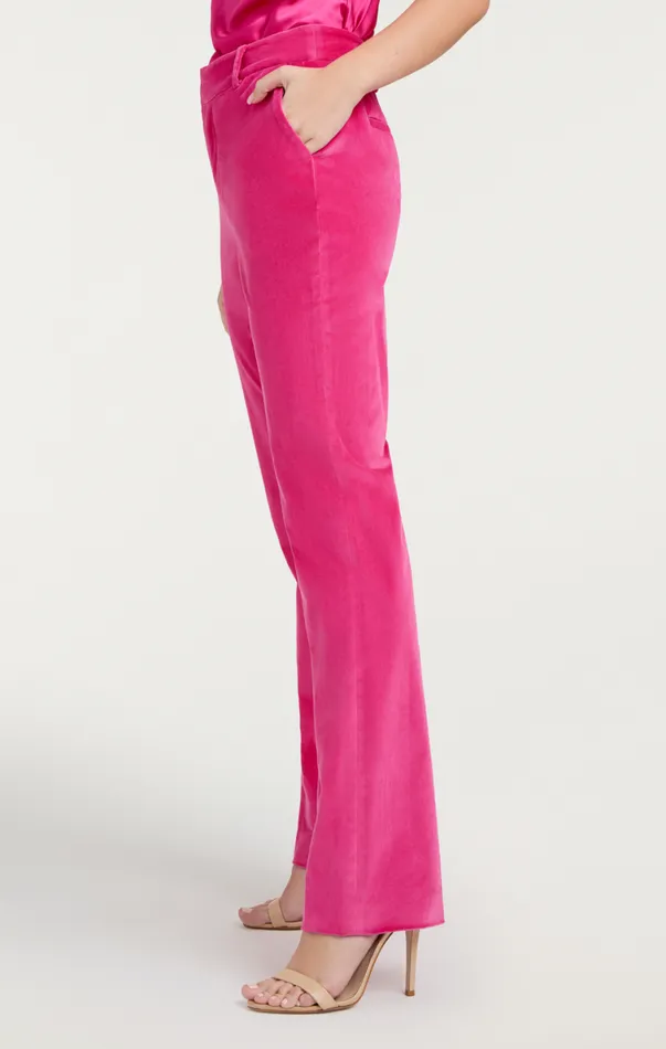 Shop Chenille Velvet Kerry Pant Pink Dahlia Cinq Sept Pants