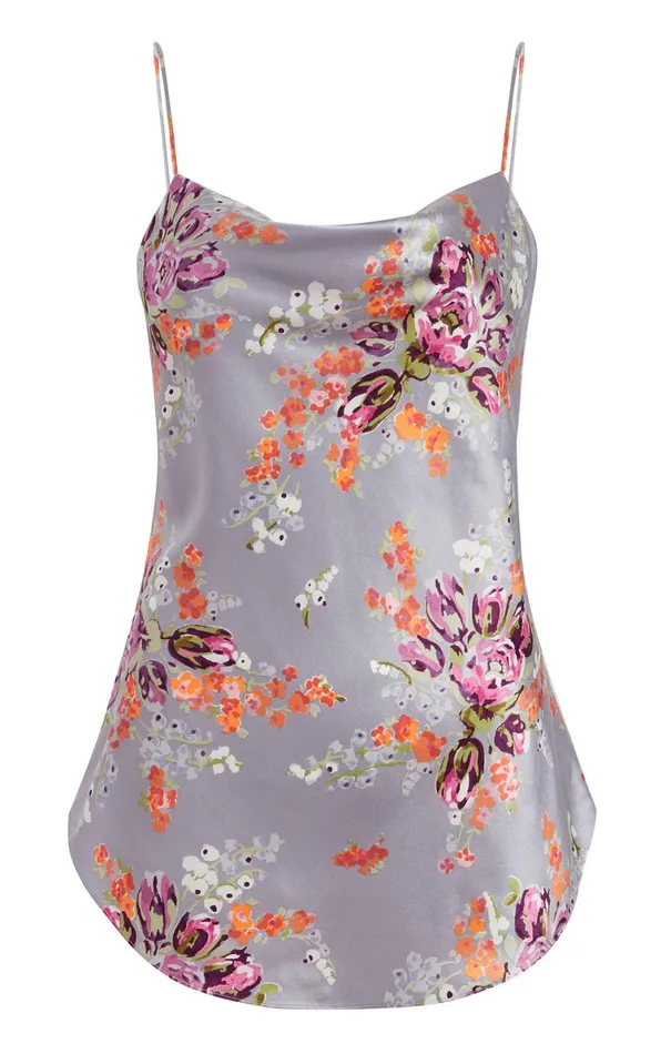 Shop Claudette Floral Marta Cami Grey Multi Cinq Sept Tank Tops and Camisoles
