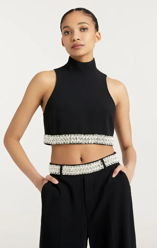 Shop Collins Top Black Cinq Sept Tank Tops and Camisoles