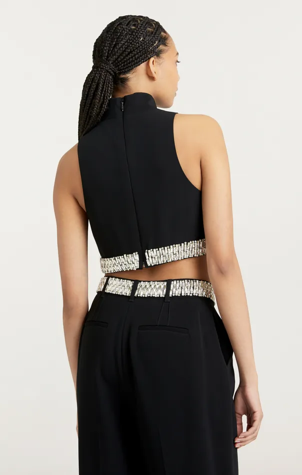 Shop Collins Top Black Cinq Sept Tank Tops and Camisoles