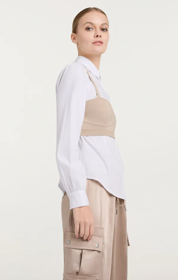 Shop Connie Top Oysterwhite Cinq Sept Long Sleeve Tops