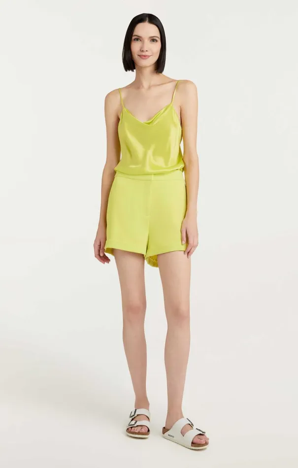 Shop Crepe Elaine Short Key Lime Cinq Sept Shorts