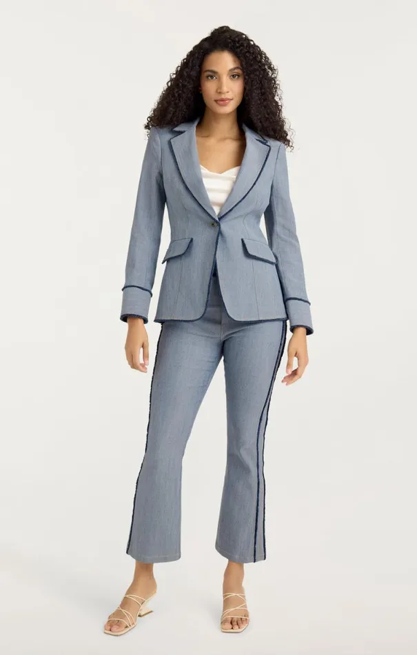 Shop Cropped Sallie Pant Light Indigo Cinq Sept Pants