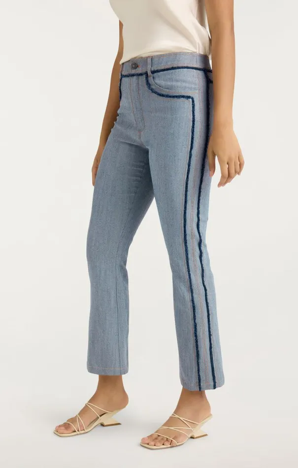 Shop Cropped Sallie Pant Light Indigo Cinq Sept Pants