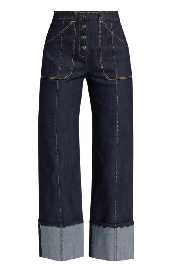 Shop Cuffed Benji Pant Indigo Cinq Sept Pants