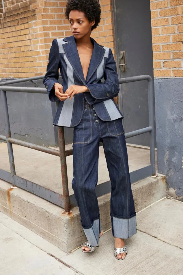 Shop Cuffed Benji Pant Indigo Cinq Sept Pants