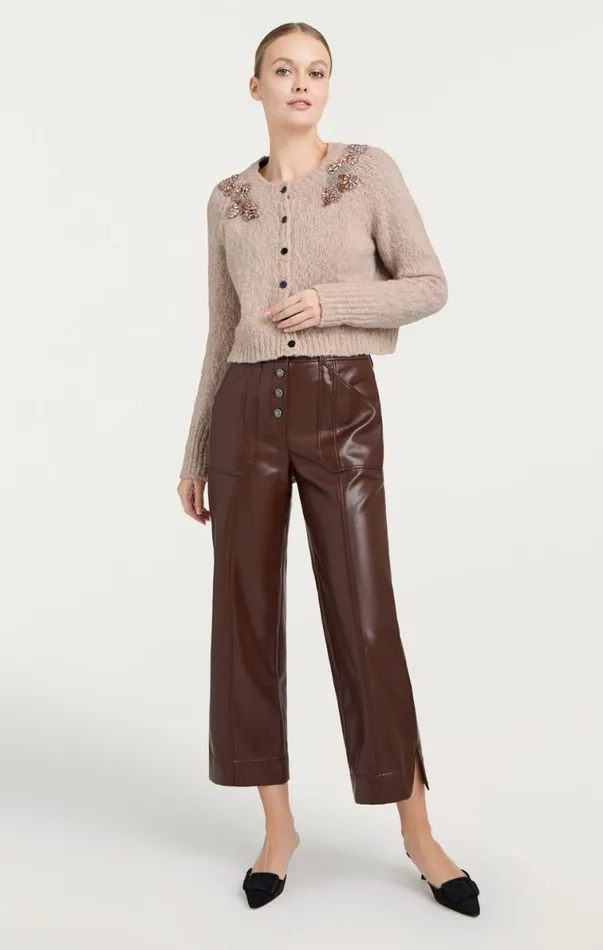 Shop Diamond Daisies Millie Cardigan Oyster Cinq Sept Sweaters and Knits