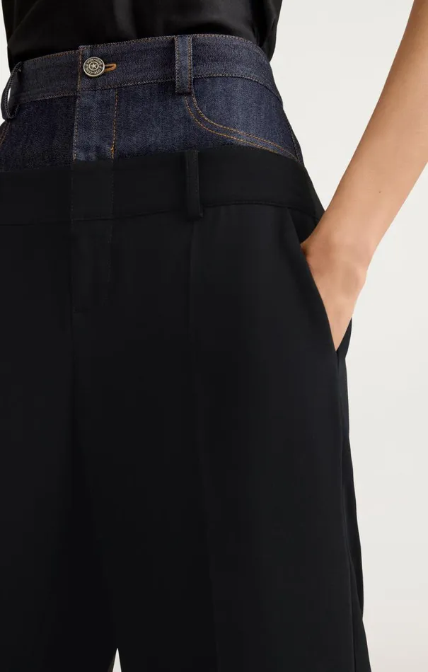 Shop Dionne Pant Blackindigo Cinq Sept Pants