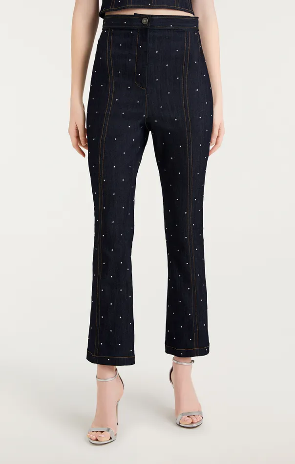 Shop Ditsy Rhinestone Ora Pant Indigo Cinq Sept Pants