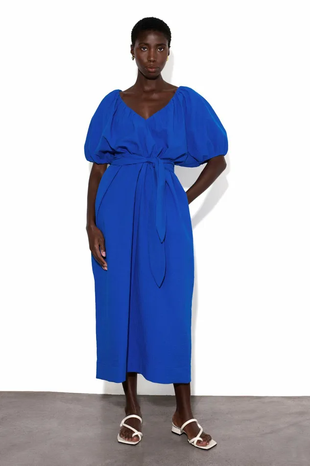 Shop Dresses Mara Hoffman Alora Dress Blue Shop Dresses Mara Hoffman Alora Dress Blue