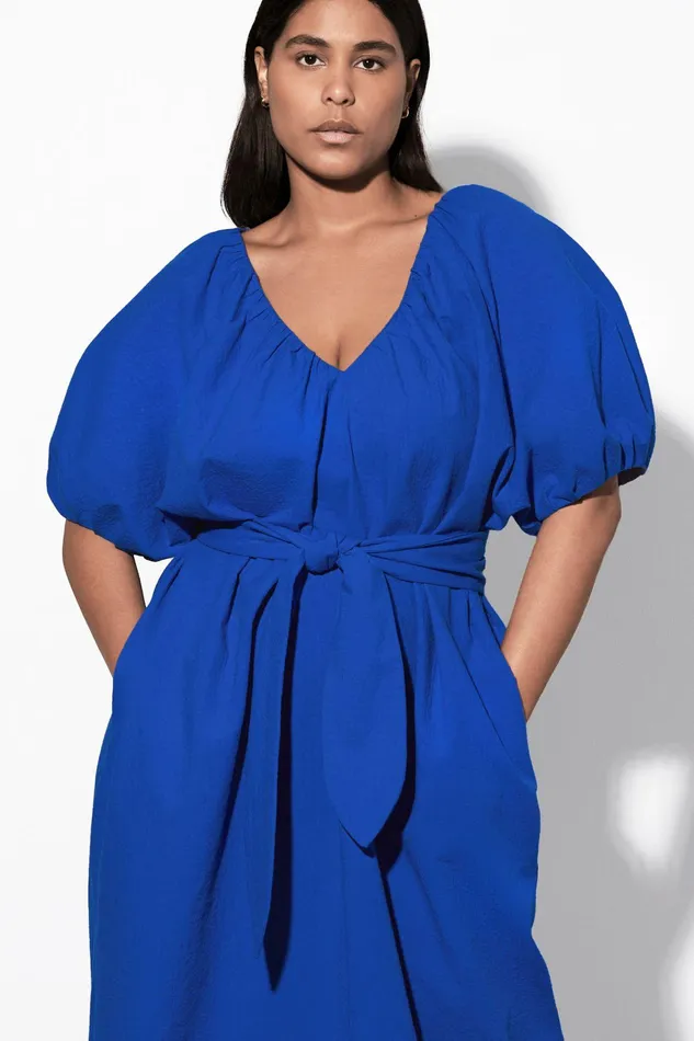 Shop Dresses Mara Hoffman Alora Dress Blue Shop Dresses Mara Hoffman Alora Dress Blue