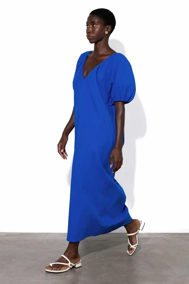 Shop Dresses Mara Hoffman Alora Dress Blue Shop Dresses Mara Hoffman Alora Dress Blue