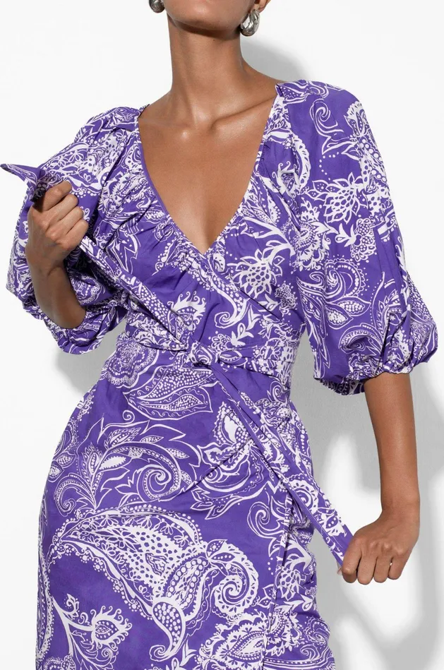 Shop Dresses Mara Hoffman Fila Dress Purple Shop Dresses Mara Hoffman Fila Dress Purple