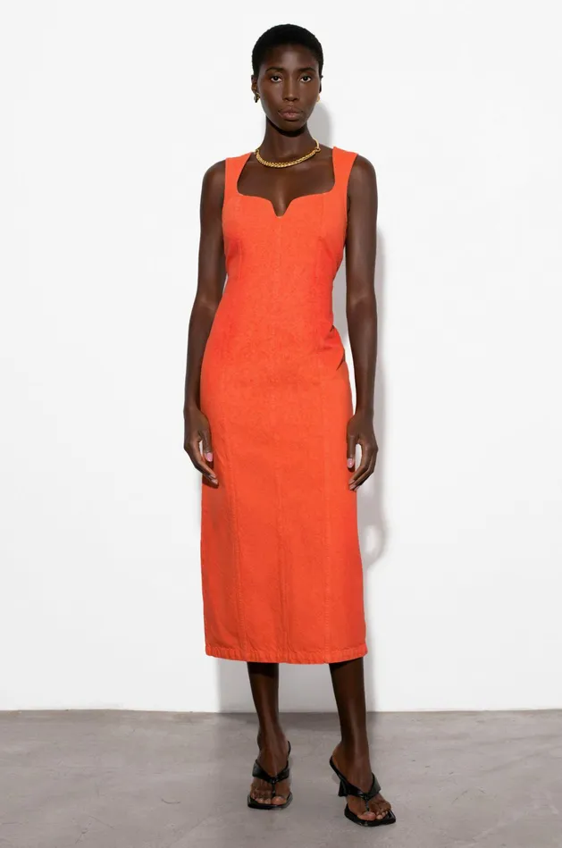 Shop Dresses Mara Hoffman Indya Dress Orange Shop Dresses Mara Hoffman Indya Dress Orange