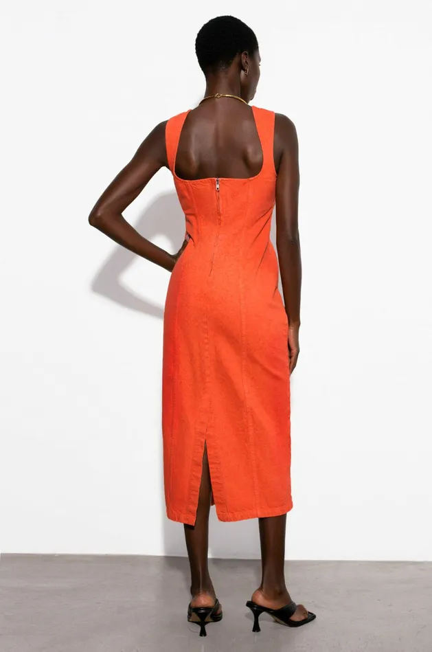 Shop Dresses Mara Hoffman Indya Dress Orange Shop Dresses Mara Hoffman Indya Dress Orange