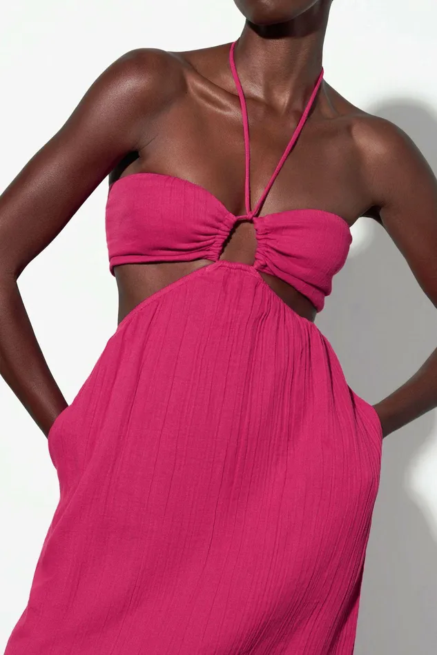 Shop Dresses Mara Hoffman Laila Dress Pink Shop Dresses Mara Hoffman Laila Dress Pink