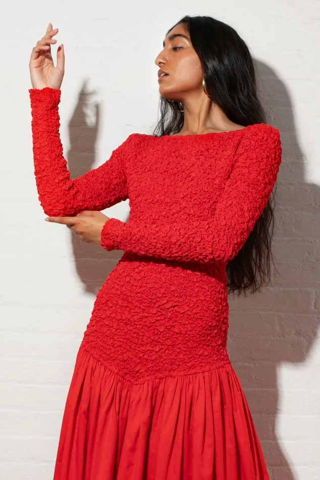 Shop Dresses Mara Hoffman Mereba Dress Red Shop Dresses Mara Hoffman Mereba Dress Red