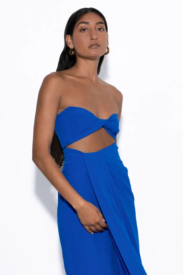 Shop Dresses Mara Hoffman Samara Dress Blue Shop Dresses Mara Hoffman Samara Dress Blue