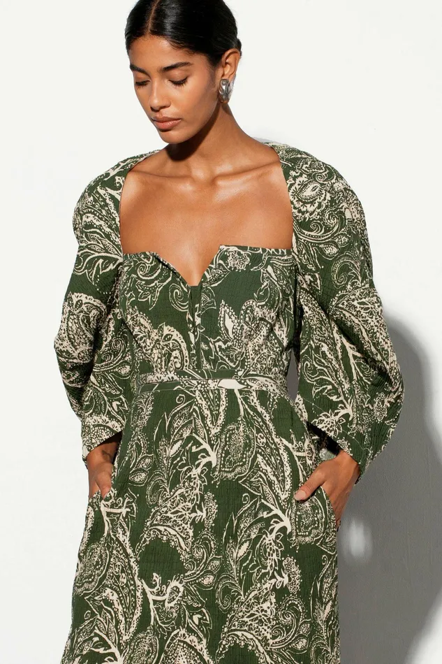 Shop Dresses Mara Hoffman Violeta Dress Green Shop Dresses Mara Hoffman Violeta Dress Green