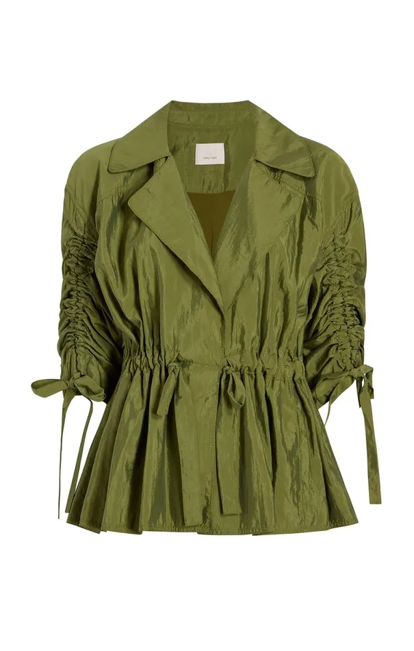 Shop Emmeline Jacket Olive Green Cinq Sept Outerwear