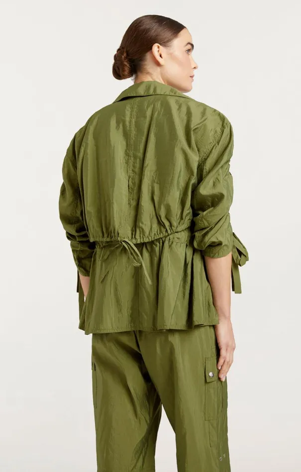 Shop Emmeline Jacket Olive Green Cinq Sept Outerwear