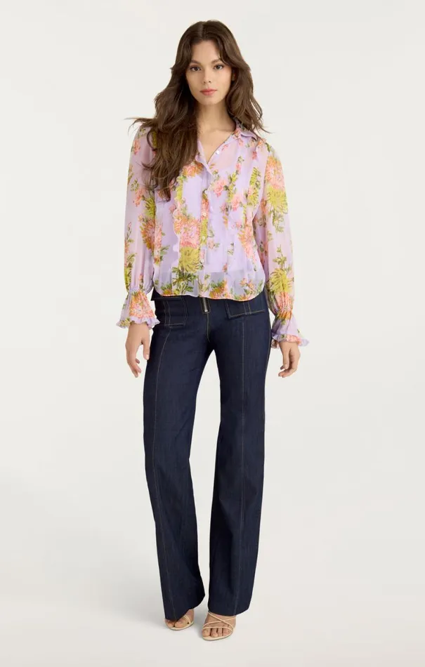 Shop Estelle Top Lilac Multi Cinq Sept Long Sleeve Tops