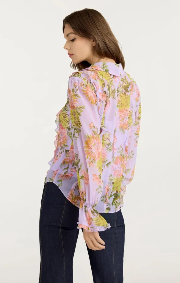Shop Estelle Top Lilac Multi Cinq Sept Long Sleeve Tops