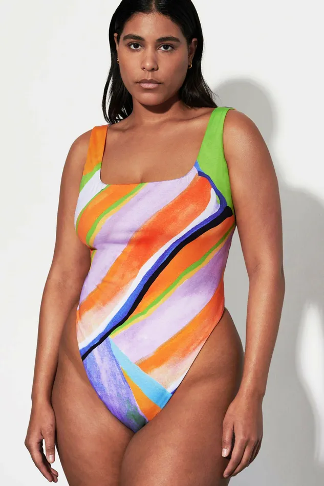 Shop Extended Sizes Mara Hoffman Extended Idalia One Piece Multi Shop Extended Sizes Mara Hoffman Extended Idalia One Piece Multi