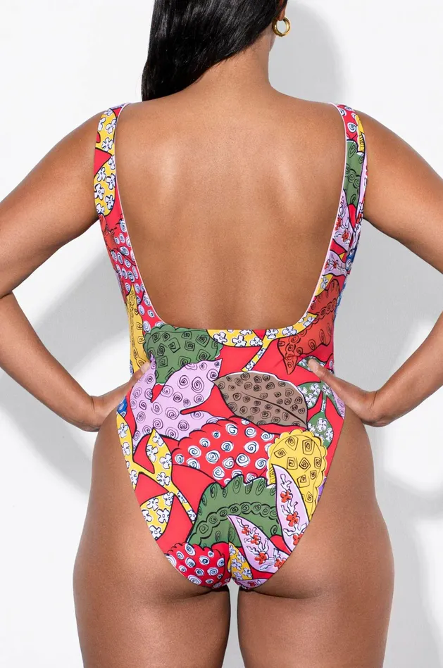 Shop Extended Sizes Mara Hoffman Extended Idalia One Piece Red Shop Extended Sizes Mara Hoffman Extended Idalia One Piece Red