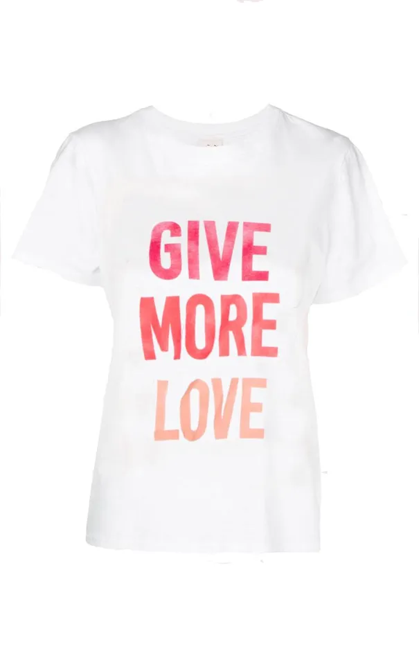 Shop Give More Love Tee White Multi Cinq Sept Tees