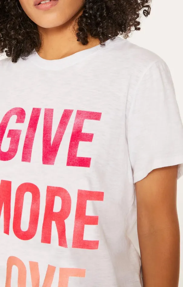 Shop Give More Love Tee White Multi Cinq Sept Tees