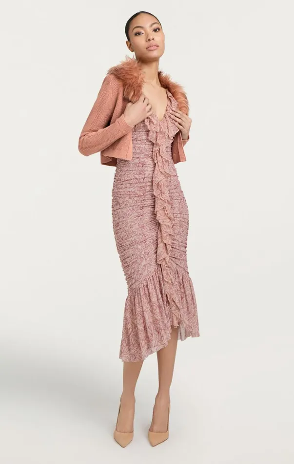 Shop Isa Cardigan Blusher Cinq Sept Long Sleeve Tops