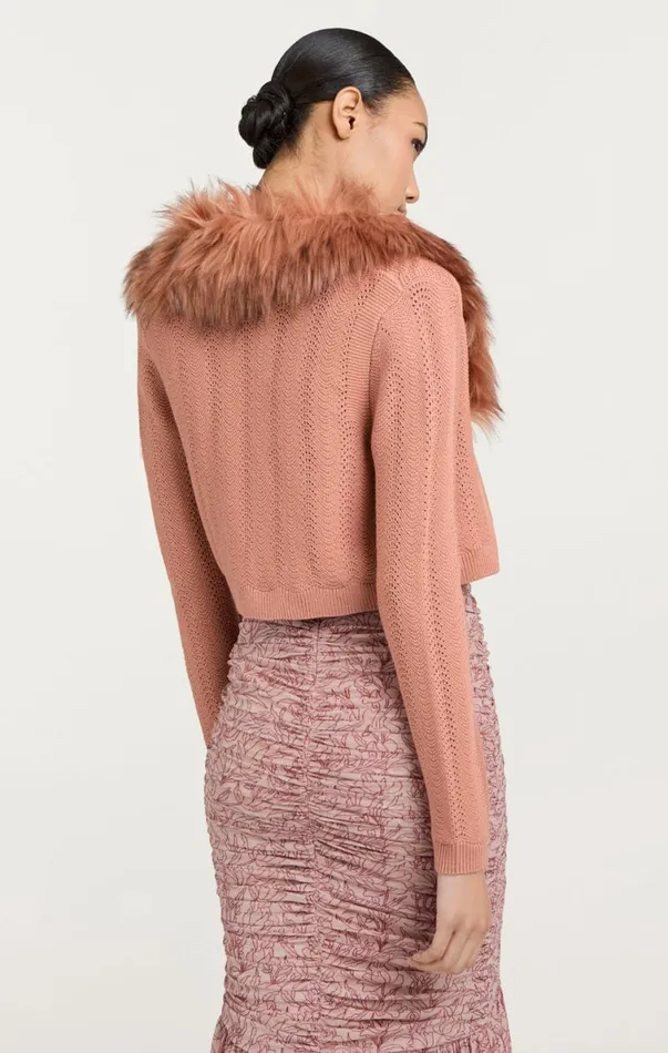 Shop Isa Cardigan Blusher Cinq Sept Long Sleeve Tops