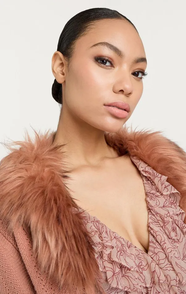 Shop Isa Cardigan Blusher Cinq Sept Long Sleeve Tops
