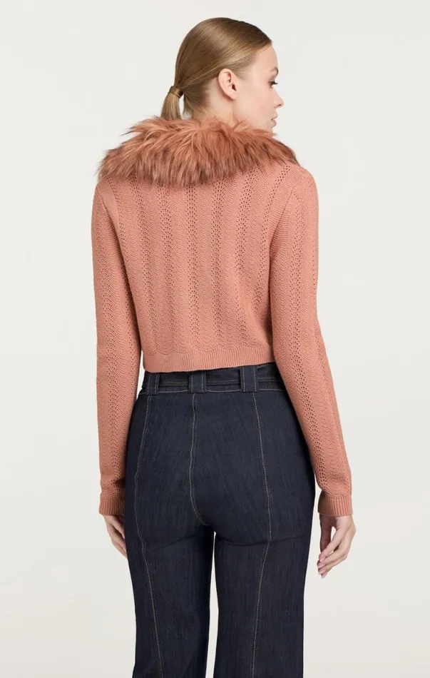 Shop Isa Cardigan Blusher Cinq Sept Long Sleeve Tops