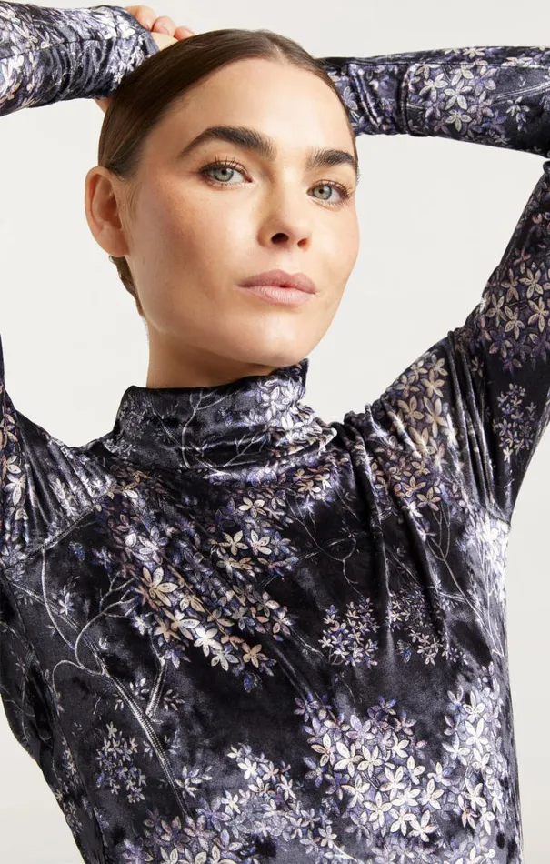 Shop Kiara Top Black Multi Cinq Sept Long Sleeve Tops
