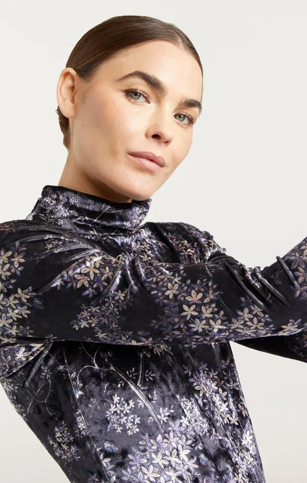 Shop Kiara Top Black Multi Cinq Sept Long Sleeve Tops