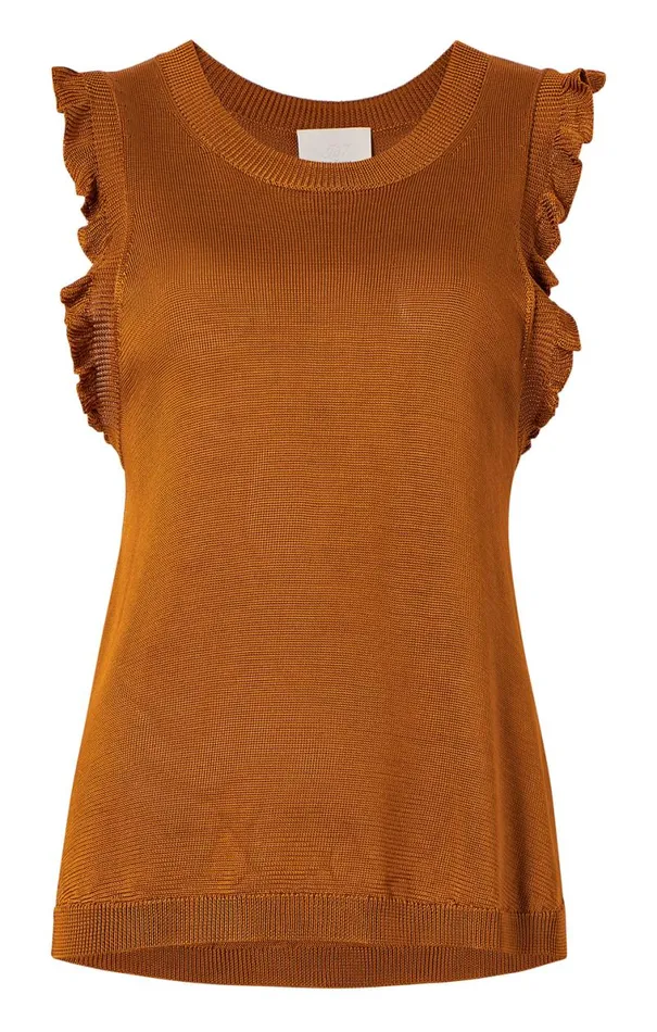 Shop Knit Lenore Top Pecan Cinq Sept Sweaters and Knits