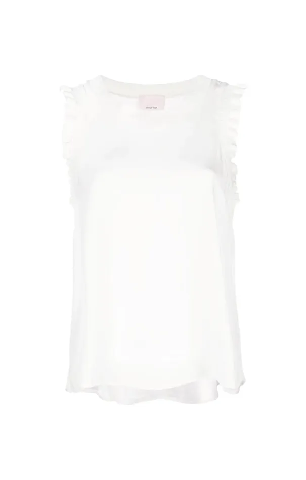 Shop Lenore Top Ivory Cinq Sept Tank Tops and Camisoles