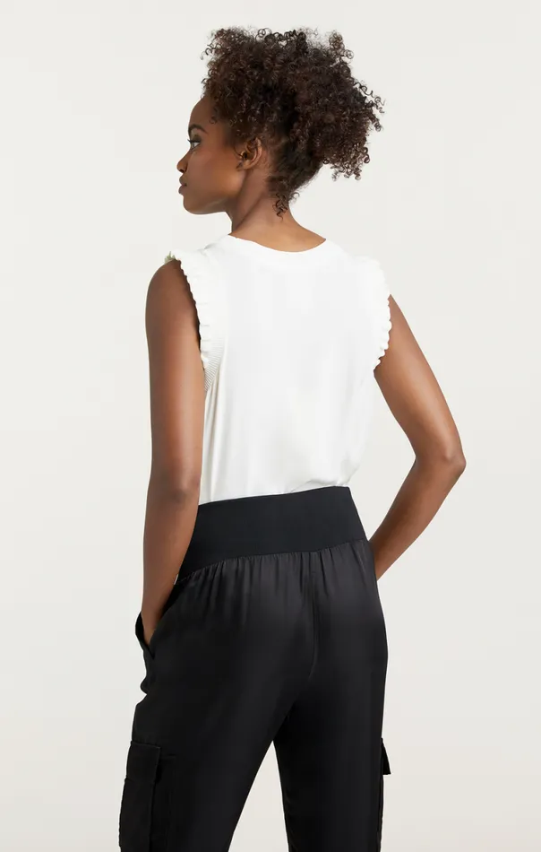 Shop Lenore Top Ivory Cinq Sept Tank Tops and Camisoles